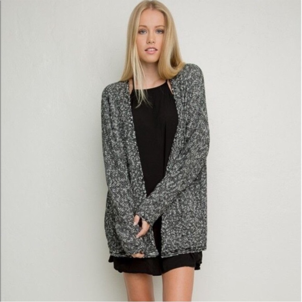 Brandy Melville Black and White Cardigan